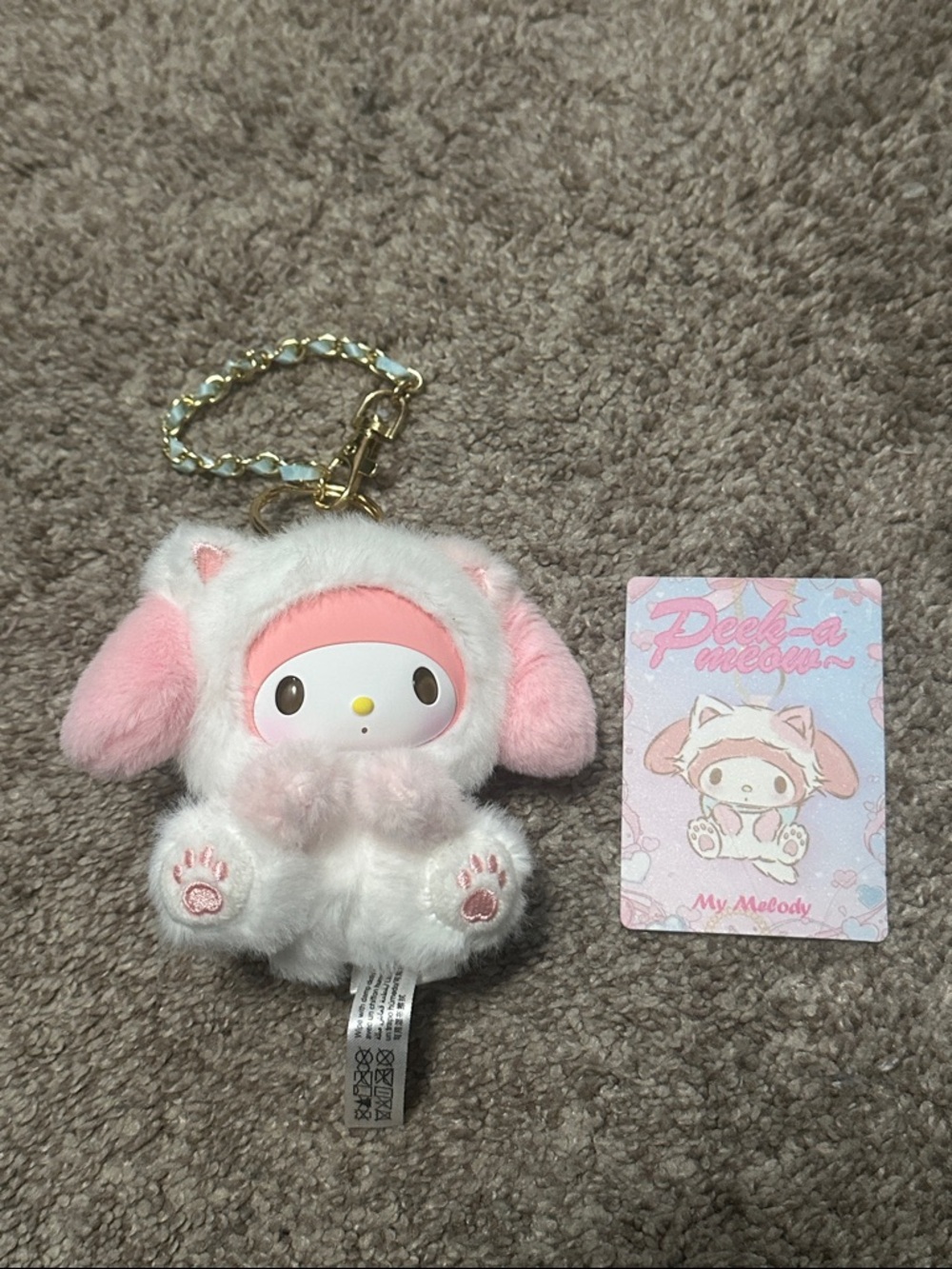 Peek-a-Meow Keychain - My Melody
